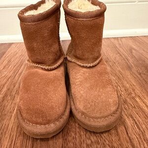 Cozy Tan Kids Boots